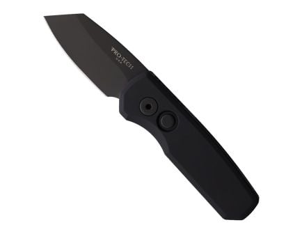 Pro-Tech Runt 5 Automatic Folding Reverse Tanto Knife, Black - PTKR5203