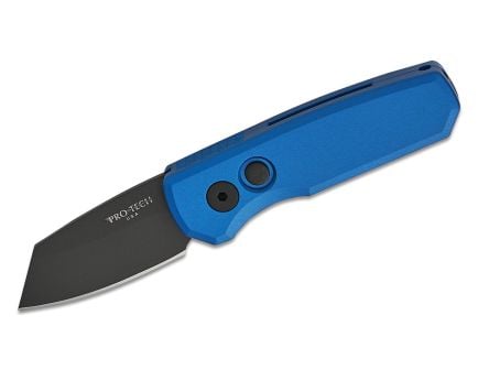 Pro-Tech Runt 5 Automatic Folding Reverse Tanto Knife, Blue - PTKR5203BL