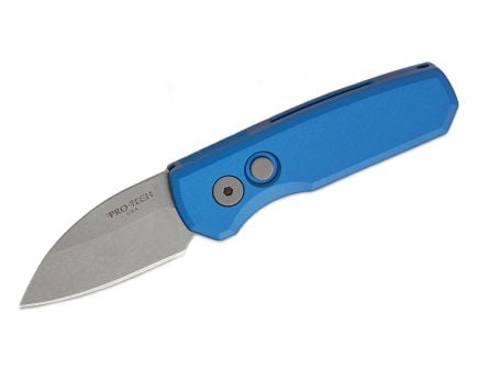 Pro-Tech Runt 5 Automatic Folding Wharncliffe Knife, Blue - PTKR5301