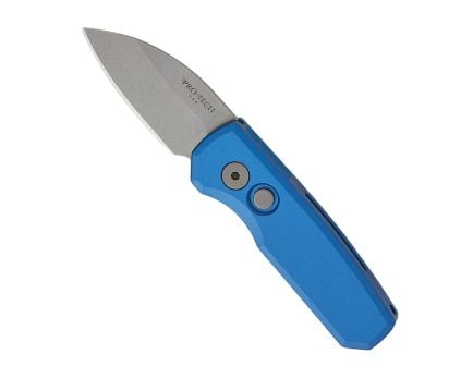 Pro-Tech Runt 5 Automatic Folding Wharncliffe Knife, Blue - PTKR5301