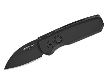 Pro-Tech Runt 5 Automatic Folding Wharncliffe Knife, Black - PTKR5303
