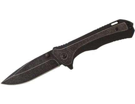 Schrade 501S Folding Drop Point Knife, Black - SCH501SCP