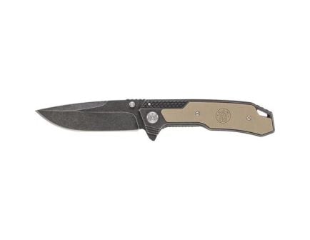 Smith & Wesson 609 Folding Drop Point Knife, Brown - SW609-W