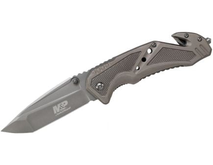 Smith & Wesson MP11G Rescue Folding Tanto Knife, Gray - 1190417