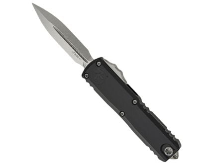 Microtech UTX-85 Gen IV OTF Dagger Point Knife, Black - 12324-10