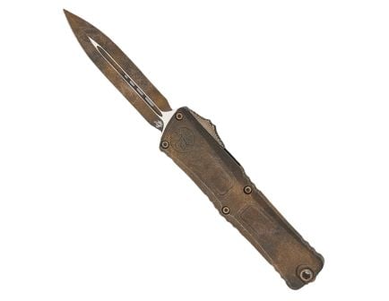 Microtech Combat Troodon D/E Gen III OTF Bayonet Point Knife, Plague Outbreak - 1142-1PLOBS
