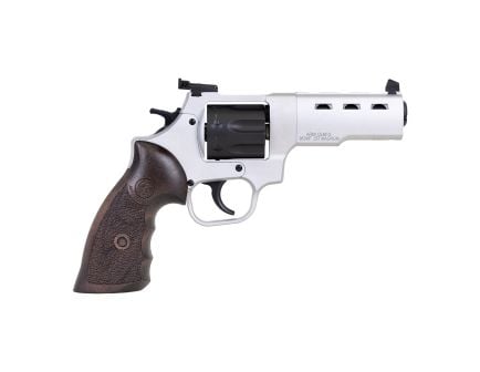 Taylors & Company Double Action 4" 357Mag 7rd Revolver Silver / Wood Grip w/ Target Sight - RC1/230083