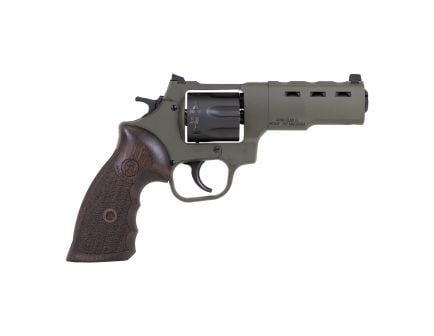 Taylors & Company Double Action 4" 357Mag 7rd Revolver, Green / Wood Grip - RC1/230089