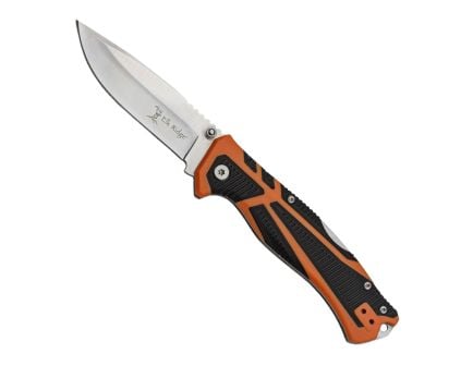 Elk Ridge Trek Folding Drop Point Knife Clam Packed, Orange/Black - ER-TKFDR001CS