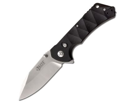 Elite Tactical Parallax Folding Drop Point Knife, Black - ET-FDR005SCS