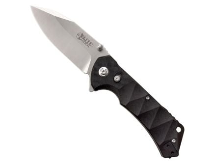 Elite Tactical Parallax Folding Drop Point Knife, Black - ET-FDR005SCS