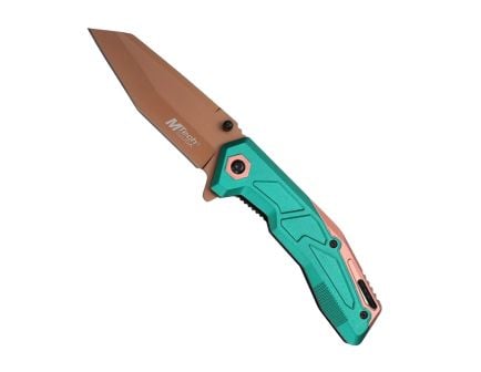 MTech USA A2034 Folding Reverse Tanto Knife, Anodized Green - MT-A2034GN