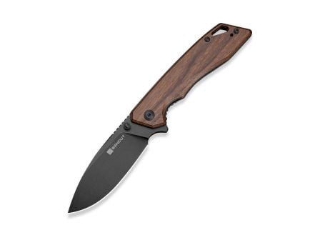 SENCUT Stratex Drop Point Knife, Guibourtia Wood/Black - S25055-3