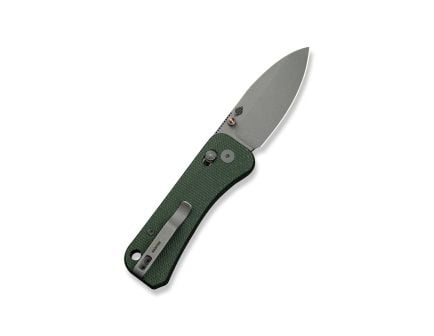 WE Knife Co. Banter 2 Drop Point Knife, Green Canvas Micarta -  WE23075_3