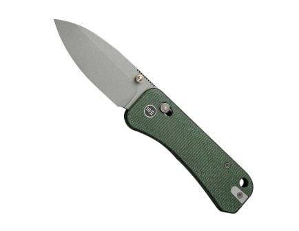 WE Knife Co. Banter 2 Drop Point Knife, Green Canvas Micarta -  WE23075_3