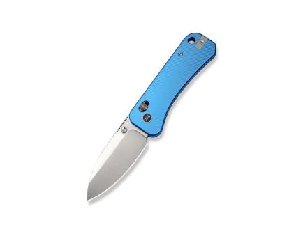 WE Knife Co. Banter 2 Drop Point Knife, Blue Aluminum - WE23075-1