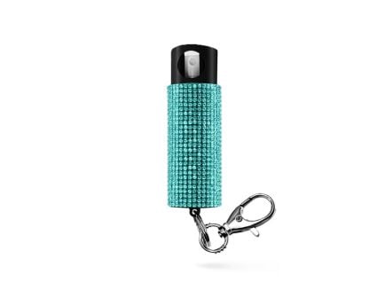 Guard Dog Bling it On Pepper Spray w/ Keychain, Teal - PS-GDBO-TL