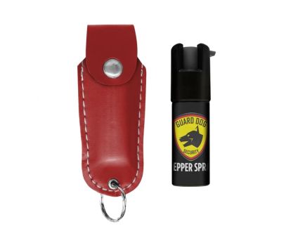 Guard Dog Soft Case Pepper Spray w/ Keychain, Red - PS-GDSC-RD