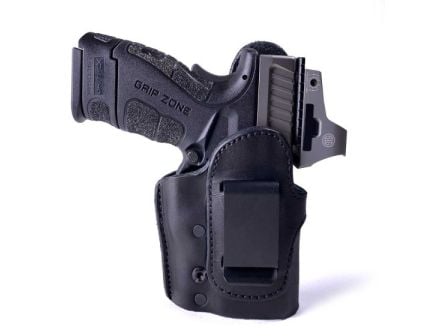 Urban Carry Lockleather RMR 201 IWB Right Hand Leather Holster, Black - LL-IWB-RMR-201-BK-R
