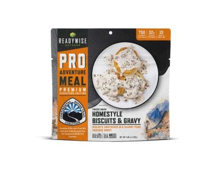 ReadyWise Freeze Dried Homestyle Biscuits & Gravy 6 Count Pro Meal - RW05-403