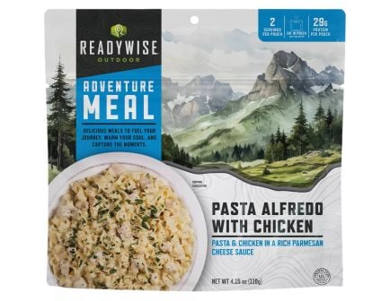 ReadyWise Freeze Dried Pasta Alfredo 6 Count Adventure Meal - RW05-807