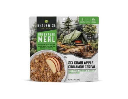 ReadyWise Freeze Dried Apple Cinnamon Cereal 6 Count Adventure Meal - RW05-802