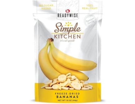 ReadyWise Simple Kitchen Freeze Dried Bananas 6 Count - RWSK05-007