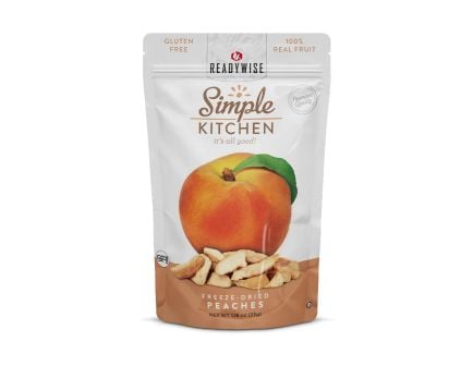 ReadyWise Simple Kitchen Freeze Dried Peaches 6 Count - RWSK05-008