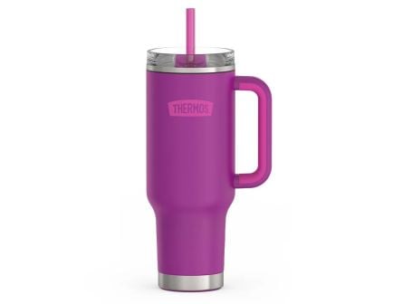 Thermos 40oz Cup Holder Mug w/ Straw Lid, Plum - TS1804PL4