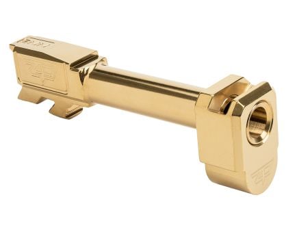 Zaffiri Precision Threadless Compensator for Glock 43/43X, TiN/Gold - ZP.43BTCG