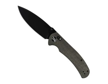 704 Gear Urban Ranger V2 Folding Drop Point Knife, Black Micarta - S1-L-BM-14