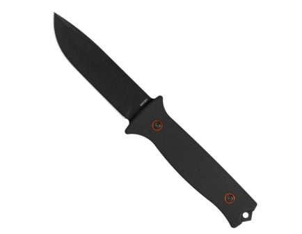704 Gear Baron Fixed Blade Drop Point Knife, Black - FB-B-14