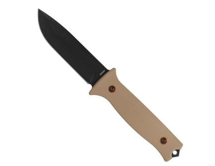 704 Gear Baron Fixed Blade Drop Point Knife, Flat Dark Earth - FB-T-14