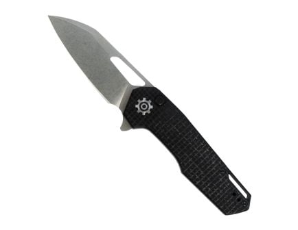 704 Gear Sabertooth Folding Drop Point Knife, Black Micarta - SAB01-MIC-BLK