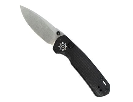704 Gear Dynamo Folding Drop Point Knife, Black Micarta - DYN01-MIC-BLK
