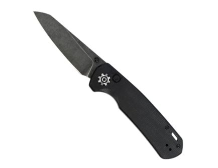 704 Gear Mantis Folding Drop Point Knife, Black Micarta - MAN01-MIC-BLK