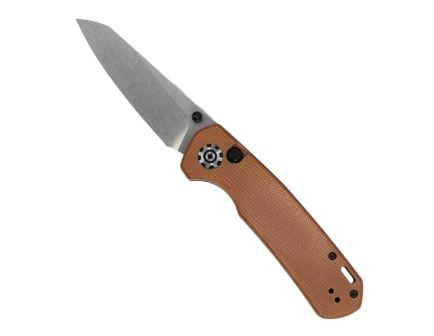 704 Gear Mantis Folding Drop Point Knife, Brown Micarta - MAN01-MIC-BRN
