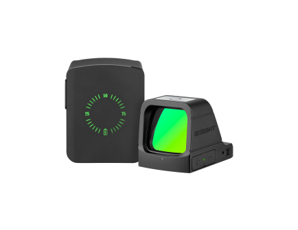 Osight X 3MOA Dot + 32 MOA Circle Green Dot Sight w/ Charging Cover, Black - OSIGHTXGN
