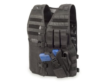 Elite Survival Systems MVP Director Tactical Left Hand Holster Vest, Black - MVP030101-B