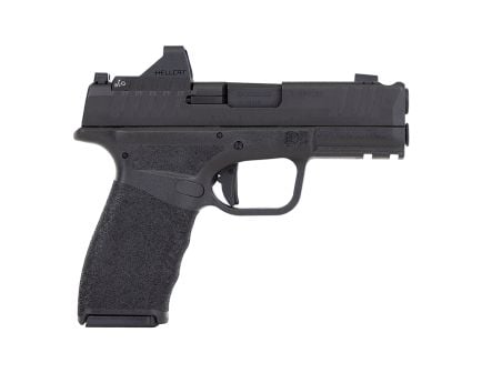Springfield Hellcat Pro Comp OSP 3.7" 9mm (4)15rd Pistol, Black w/ Tritium Front Sight, Viridian Green Dot and Range Bag