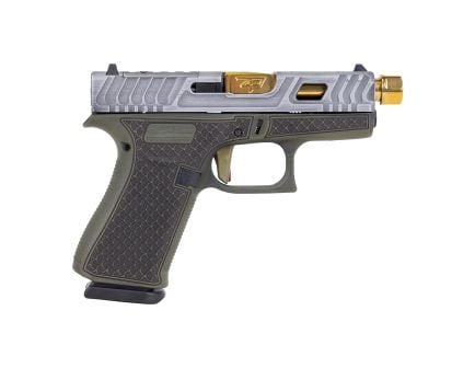 Glock 43X Optics Ready 3.92" TB 9mm 10rd Pistol, Green Tarpon Scale/Gold - PX4350201GTGB