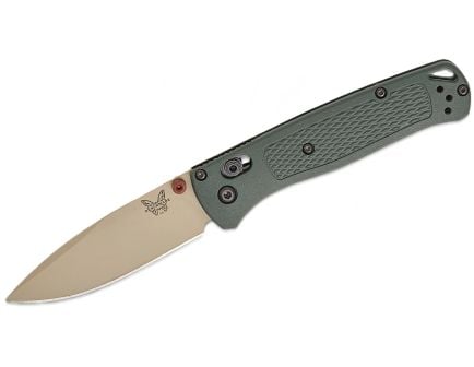 Benchmade Bugout Folding Drop Point Knife, Taiga Green - 535TN-2601
