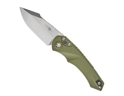 Heretic Knives Mini Pariah Auto Folding Tanto Knife, OD Green - H054-2A-GRN