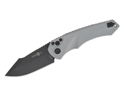 Heretic Knives Mini Pariah Auto Folding Tanto Knife, Gray - H054-4A-GRY