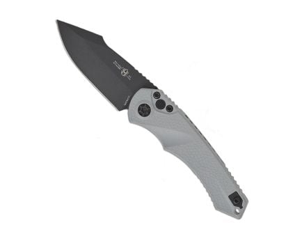 Heretic Knives Mini Pariah Auto Folding Tanto Knife, Gray - H054-4A-GRY