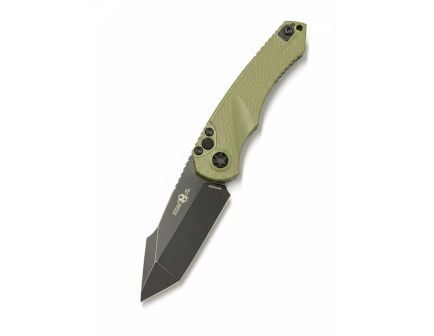 Heretic Knives Mini Pariah Auto Folding Tanto Knife, OD Green - H055-8A-GRN