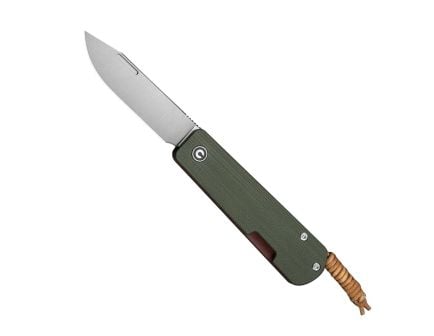 CIVIVI Slippy Sendy Clip Point Slip Joint Knife, Green - C24075B-1
