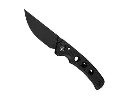 CIVIVI Noctis Folding Straight Back Knife, Black - C24020C-1