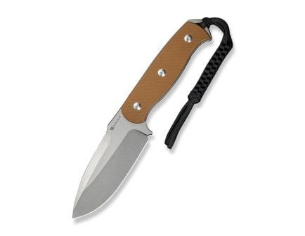 SENCUT Toxodon Fixed Blade Drop Point Knife, Brown - S24036-3