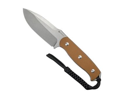 SENCUT Toxodon Fixed Blade Drop Point Knife, Brown - S24036-3